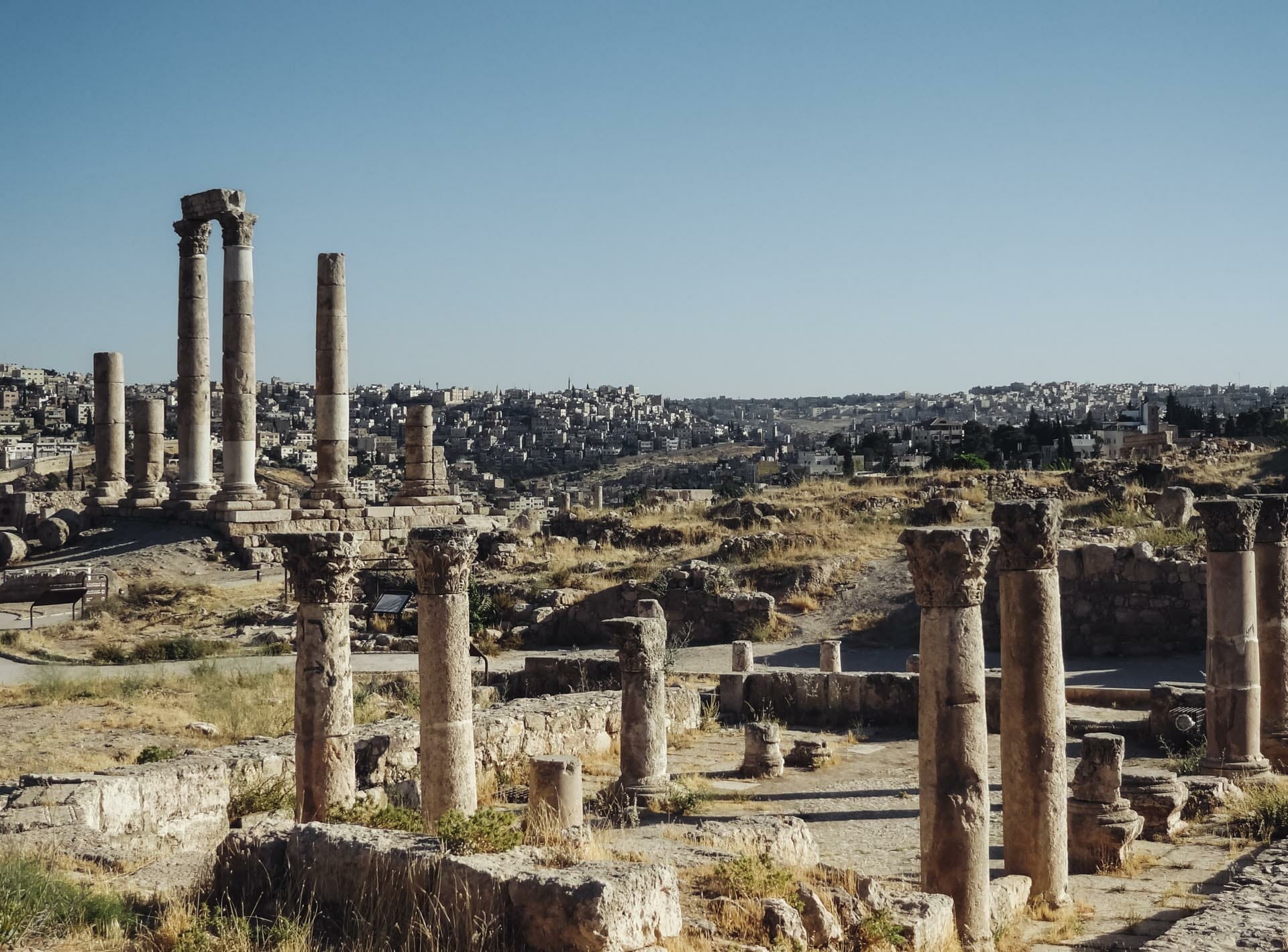 Citadelle d'Amman en Jordanie